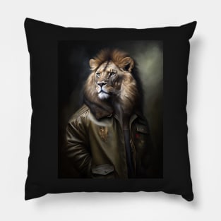 Royal Portrait of a Lion Pillow