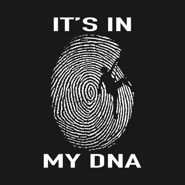 It's In My DNA Rock Climbing Fingerprint Fans by ChrifBouglas