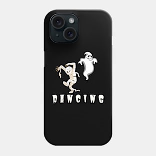 halloween ghost dancing Phone Case