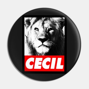 Cecil The Lion Pin