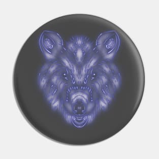 Luminescent Future Wolf Pin