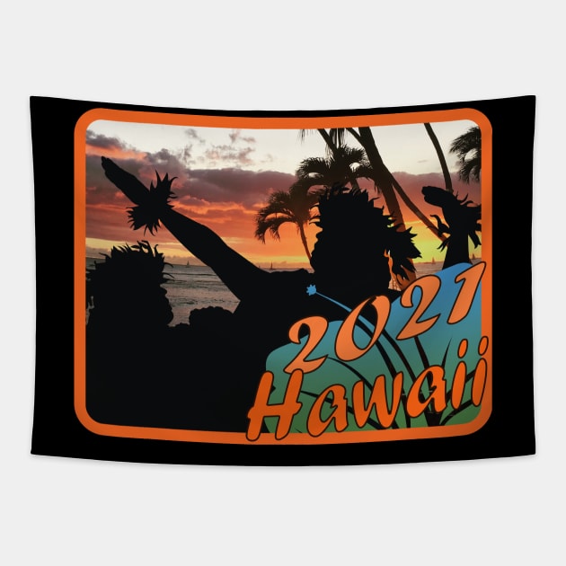 2021 Hawaii Tapestry by KinkPigs