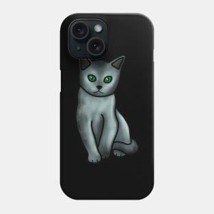 Russian Blue Cat Phone Case