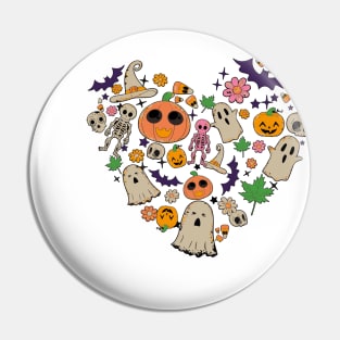 Ghost Halloween Apparel Pin