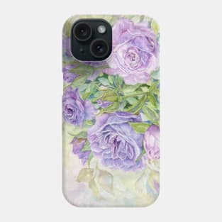 Lavender Roses symbolize love at first sight or enchantment Phone Case