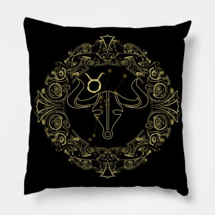 Zodiac Sign Taurus Pillow