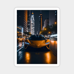 Chicago Night Ride Magnet