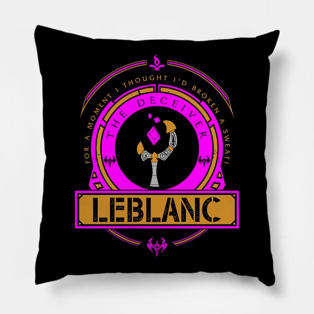 LEBLANC - LIMITED EDITION Pillow by DaniLifestyle