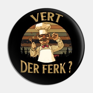 Vert Der Ferk Retrocolor Pin