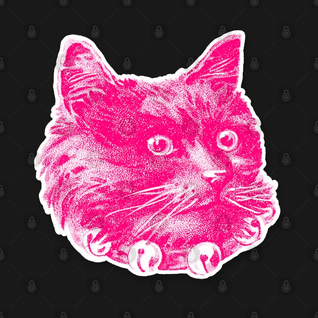 Cute Pink Cat Graphic Design by DankFutura