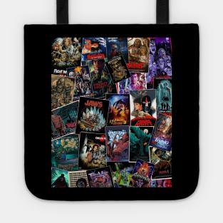 Horror Movie Collage Tote