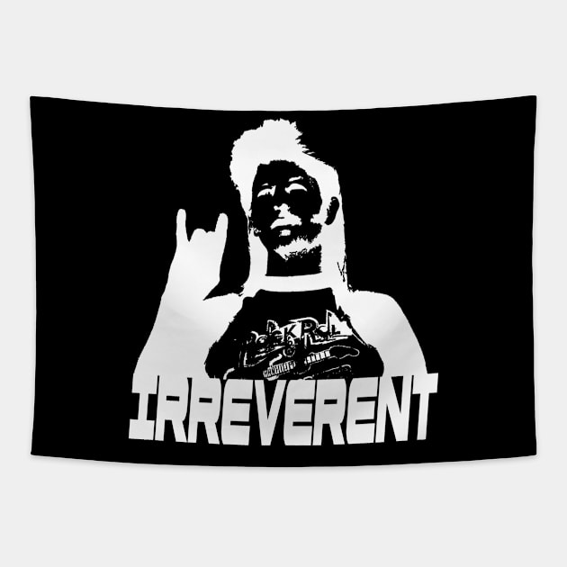 IRREVERENT (White) Tapestry by Zombie Squad Clothing