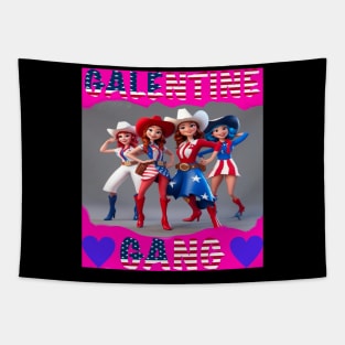 Galentine gang rodeo girls Tapestry