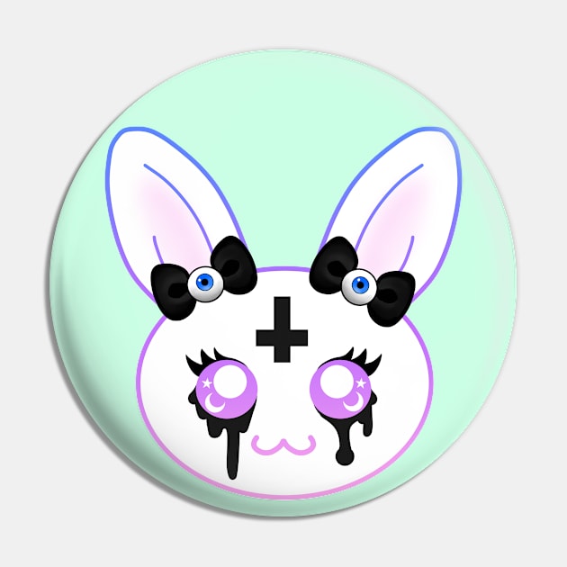 Pastel Goth Bun Pin by Luna-Cooper