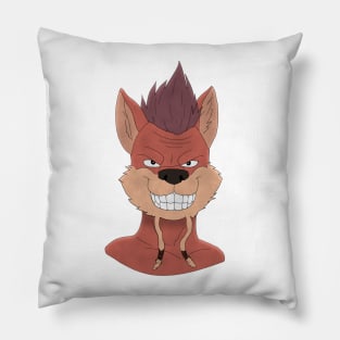 Anthro fox face Pillow