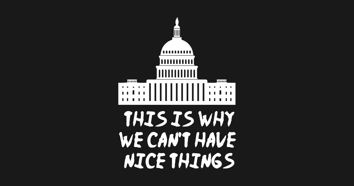 This is why we can't have nice things - Anti Political - T-Shirt ...
