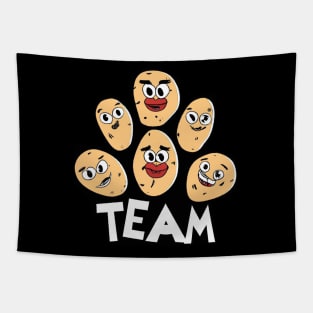 Funny Potato Team Tapestry