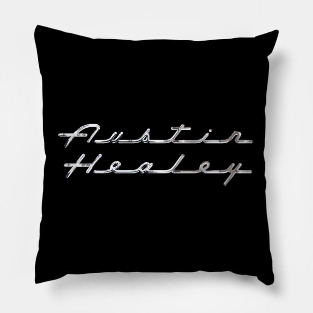 Austin Healey Chrome Pillow by Midcenturydave