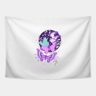 Whimsical Witch - Purple Glow Tapestry