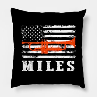 Distressed American Flag Miles Legend Pillow