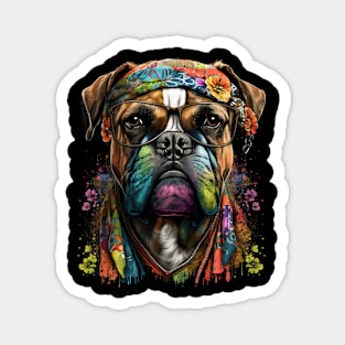 Boxer hippie Magnet