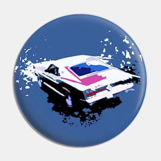 Retro Style Car Art Pin