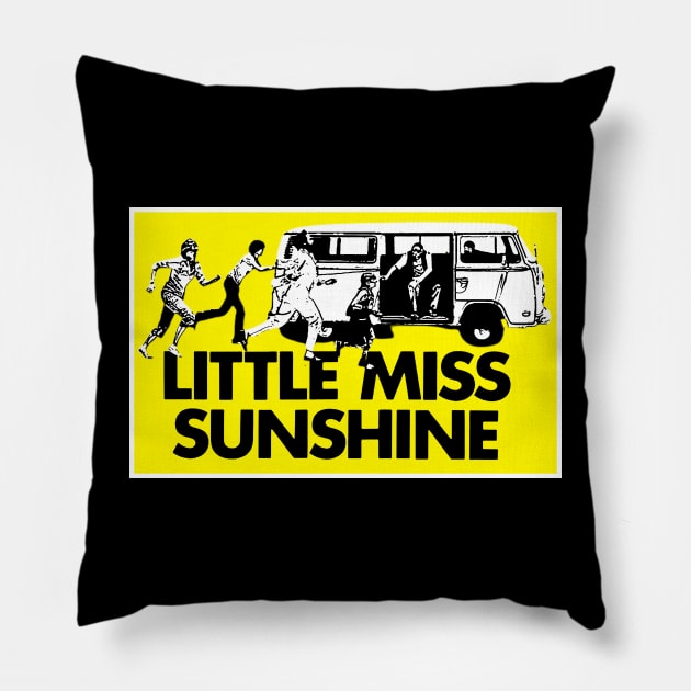 little miss sunshine Pillow by CLOSE THE DOOR PODCAST