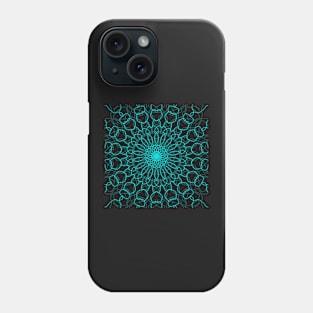 Blue geometric design Phone Case