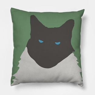 Abstract Cat on Green Pillow