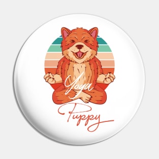 Zen Dogs Love Yoga Pin