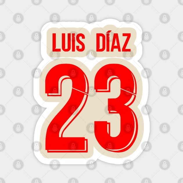 Luis Diaz Liverpool Third Jersey 21/22 Magnet by Alimator