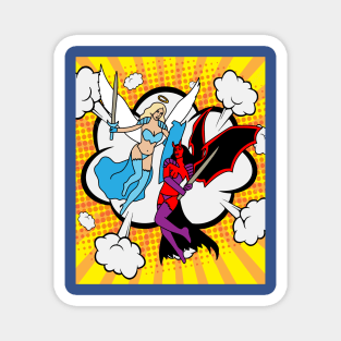 Fight Angel Devil Good Against Evil Magnet