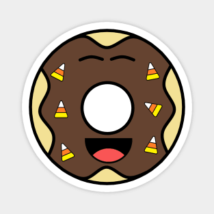 The Candy Corn Donut Magnet