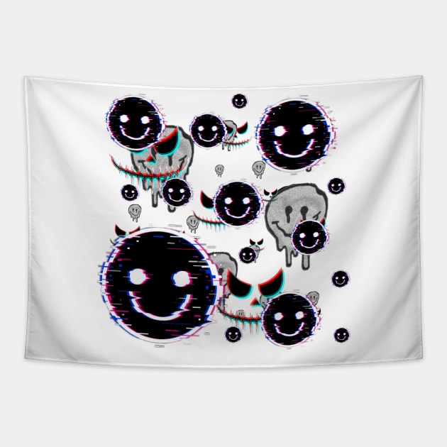 Evil faces Tapestry by Byreem