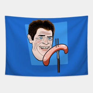 Willem Dafoe’s Uncomfortably Large Sausage Tapestry