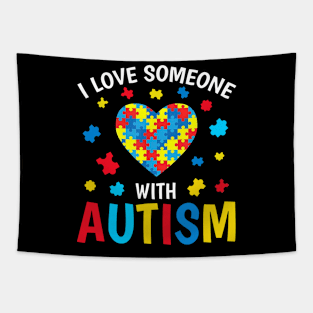 Autism Awareness I Love Someone With Autism Tapestry