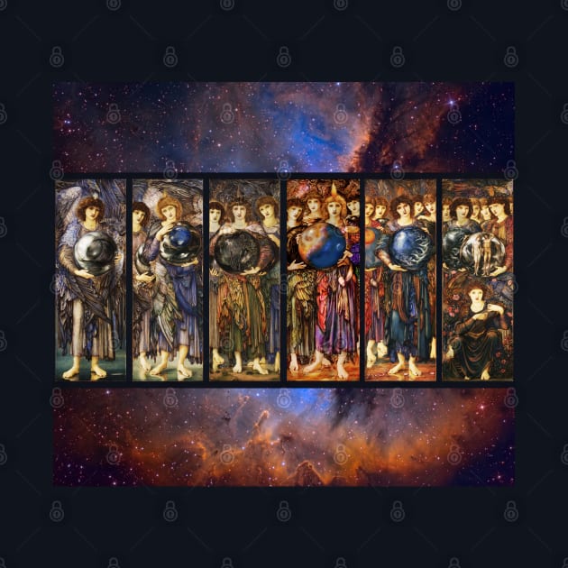 SIX DAYS OF CREATION ANGELS by Edward Burne Jones by BulganLumini