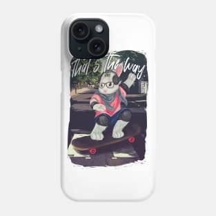 Rabbit, Skateboard, Skater, City, Bunny, Halfpipe Phone Case