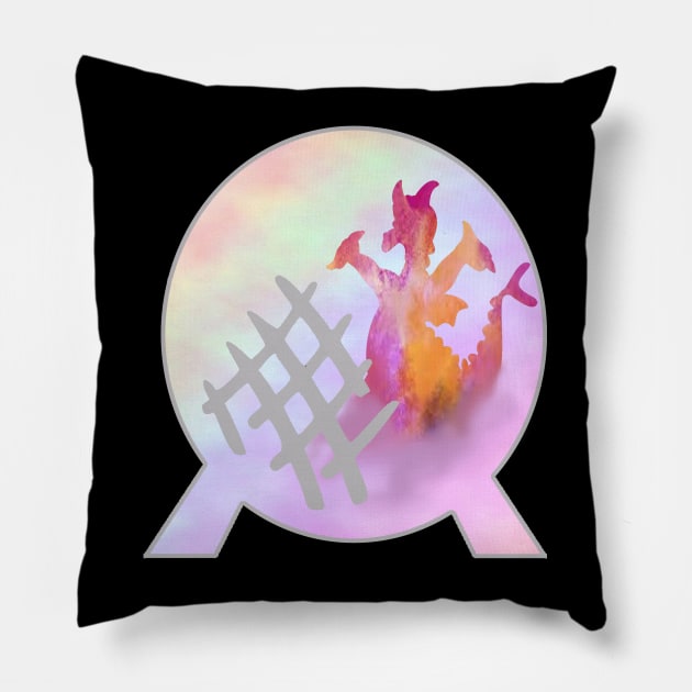 Figment Spaceship Earth Pillow by magicmirror