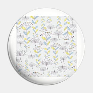 Yarrow floral pattern in Cottagecore style Pin