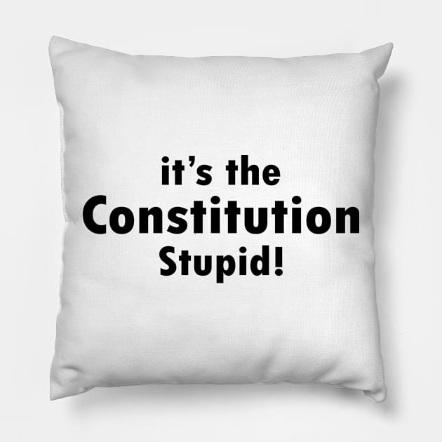 It's The Constitution Stupid Pillow by storyofluke