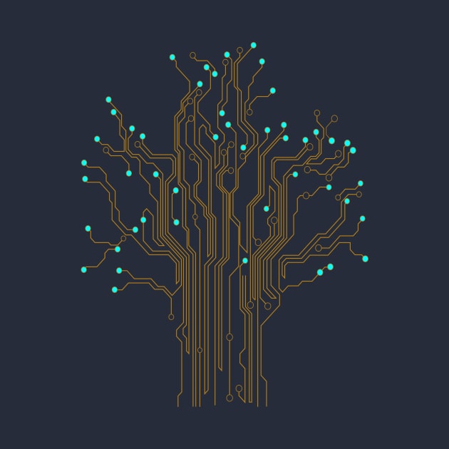 Yellow Technology Tree by pilipsjanuariusDesign