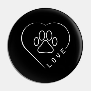 Dog And Love Pin