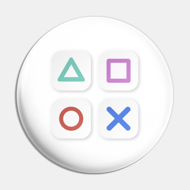 Playstation Button Pin by Artevak