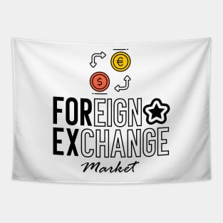 Foreign Exchange White Tapestry