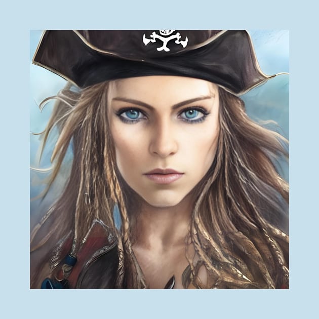 Female Pirate Captain by Tuff Tees