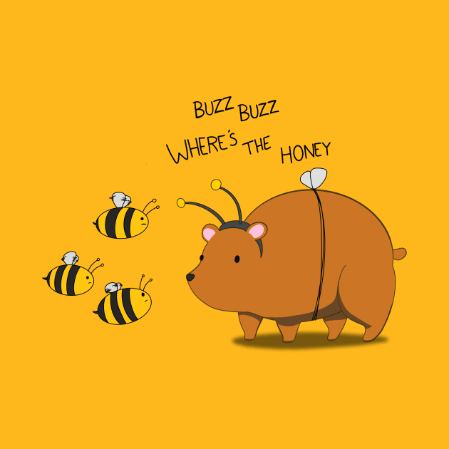 Buzz Bear by WeFlaps Comics Merch