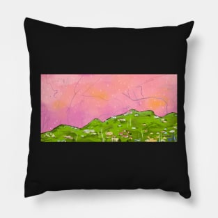 St. Croix Dreaming Abstract Landscape Pillow