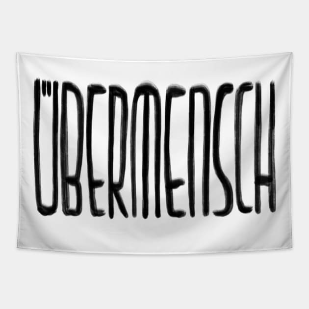 Ubermensch Tapestry by badlydrawnbabe