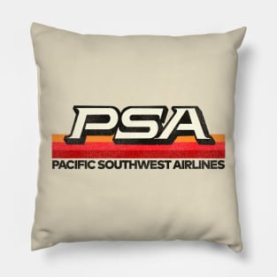 Defunct PSA Airlines 70s 80s Pacific / California Pillow